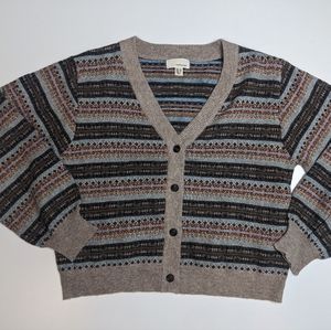 The Korner Button Up Cardigan Wool Blend S/M